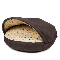 Pelech pro psa DONUTS kapsa no.1 tmavě hnědý s tlapkami.jpg
