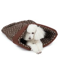 Pelech pro psa tulivak hnědý puntík pudl bílý.jpg