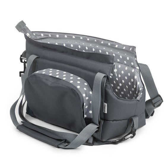 Tašky pro psy CARRIE no.4 šedá s puntíky.jpg